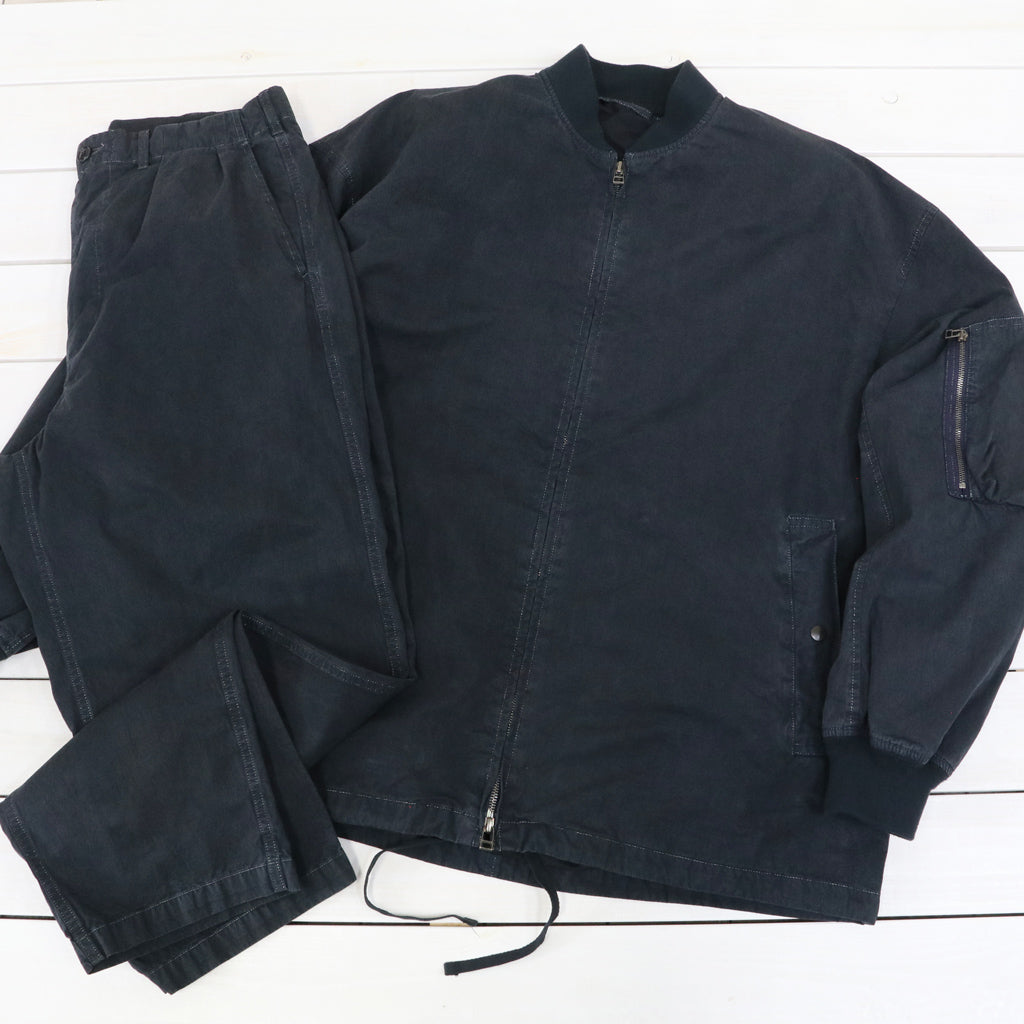 SANMONT : 2 Tuck Work Pants (Dark Navy)