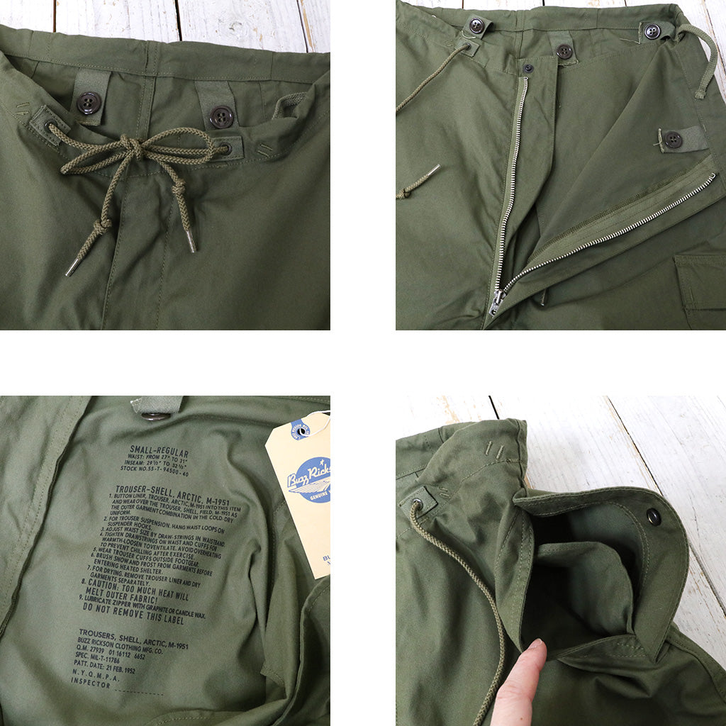 【SALE50%OFF】BUZZ RICKSON’S : TROUSERS SHELL,ARCTIC,M-1951