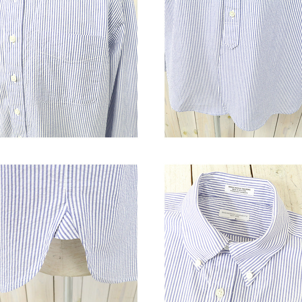 ENGINEERED GARMENTS『19 Century BD Shirt-Cotton Seersucker』(Blue/White ...