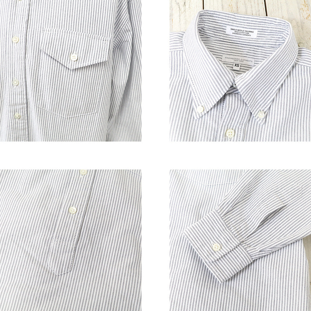 ENGINEERED GARMENTS『IVY BD Shirt-Candy Stripe Oxford』(Grey)