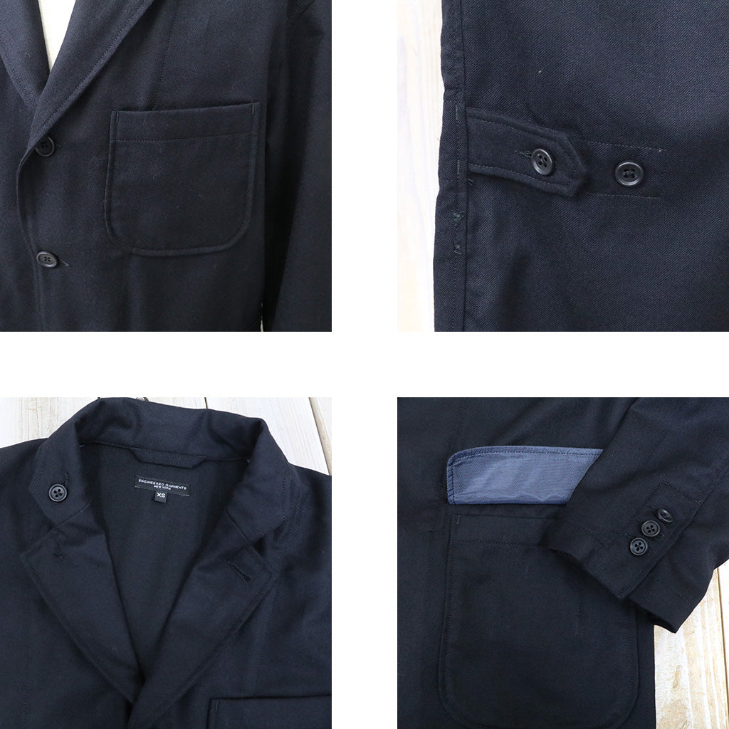 ENGINEERED GARMENTS : Loiter Jacket-High Count Worsted Wool (Dk.Navy)