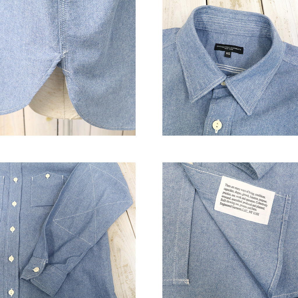 ENGINEERED GARMENTS : Work Shirt-4.5oz Cotton Chambray