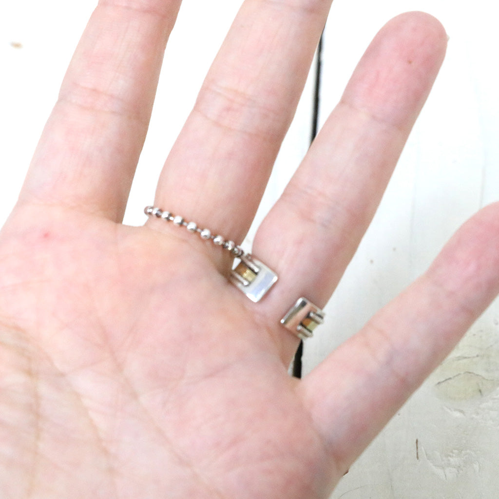 hobo『Ball Chain Ring 925 Silver with Brass』