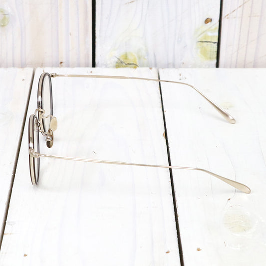 hobo『Round Frame Sunglasses Titanium by KANEKO OPTICAL』(Gold)