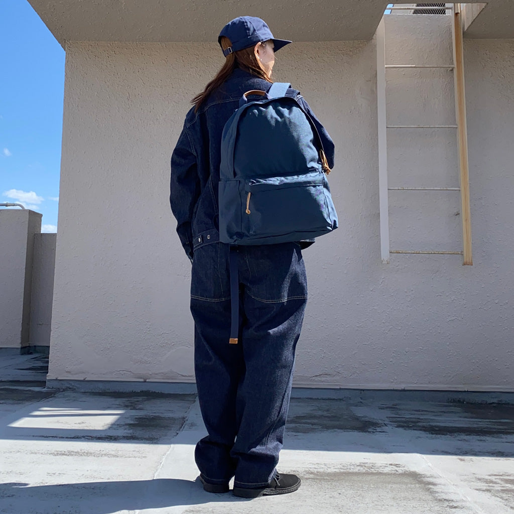 hobo『Everyday Backpack Nylon Oxford with Cow Leather』