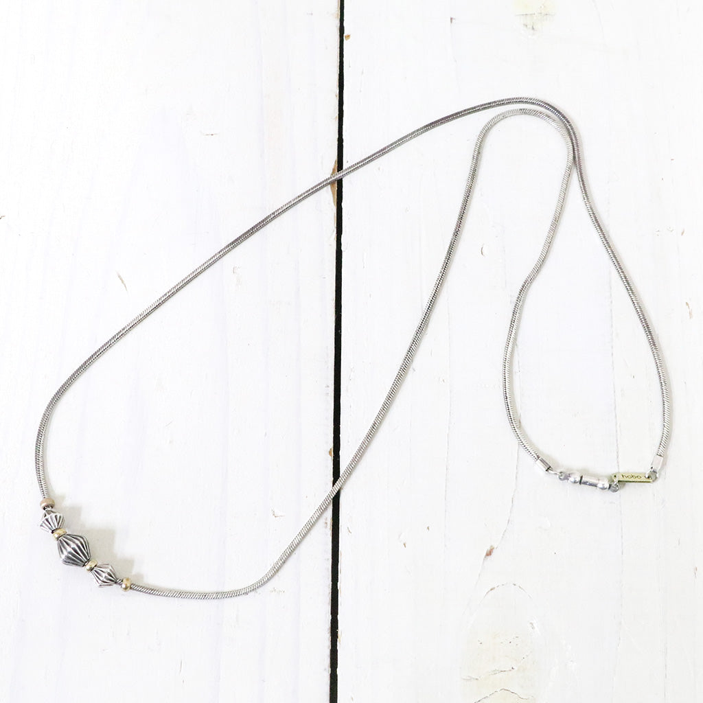 hobo『Beads Necklace 925 Silver with Brass』
