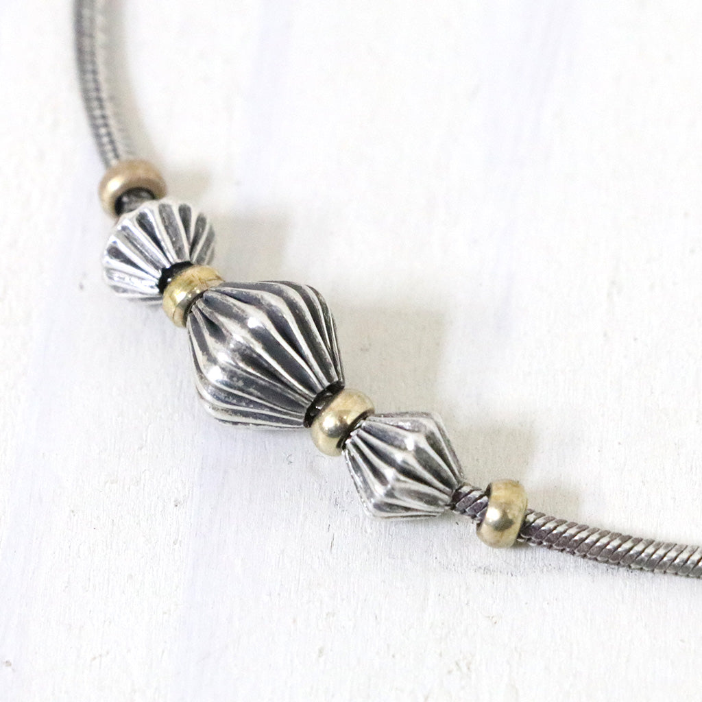 hobo『Beads Necklace 925 Silver with Brass』