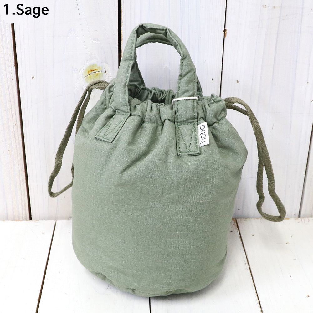 hobo『Drawstring Pouch Padded Cotton Ripstop』