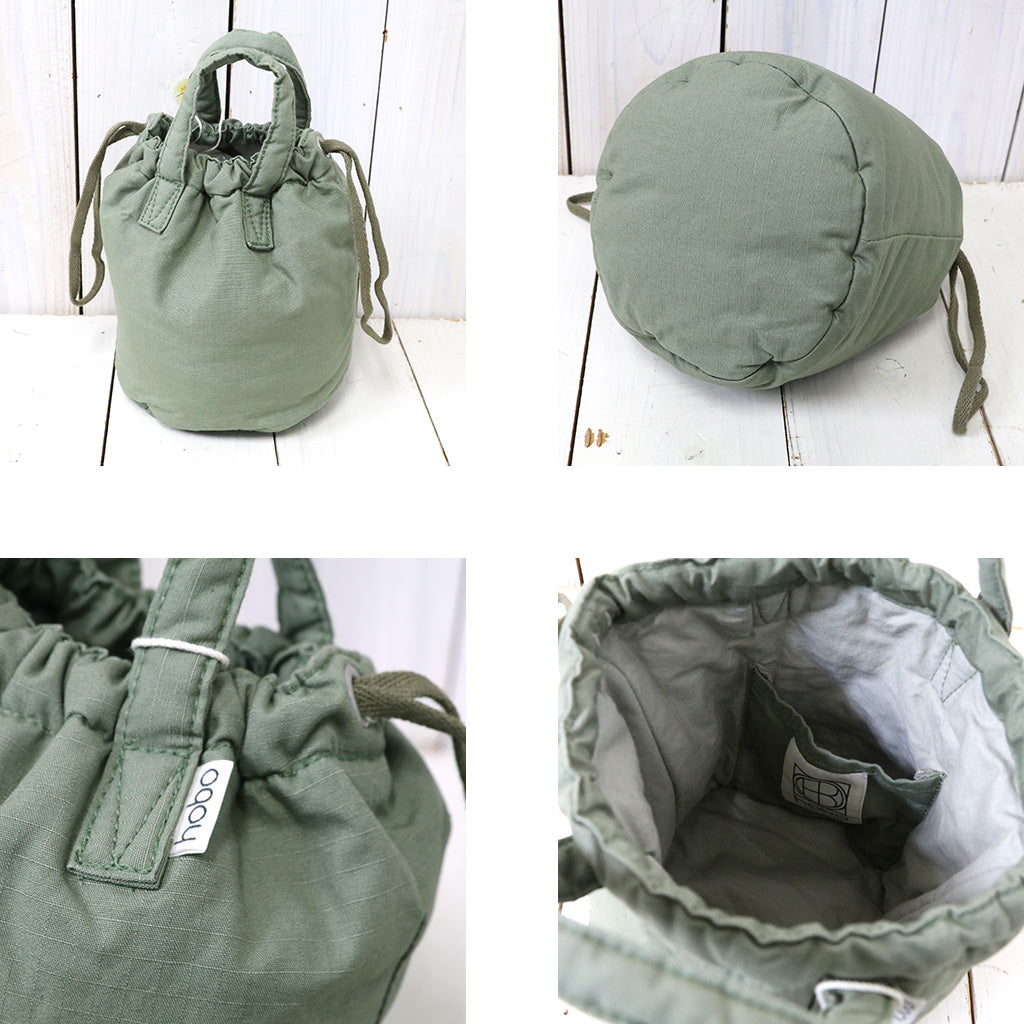 hobo『Drawstring Pouch Padded Cotton Ripstop』