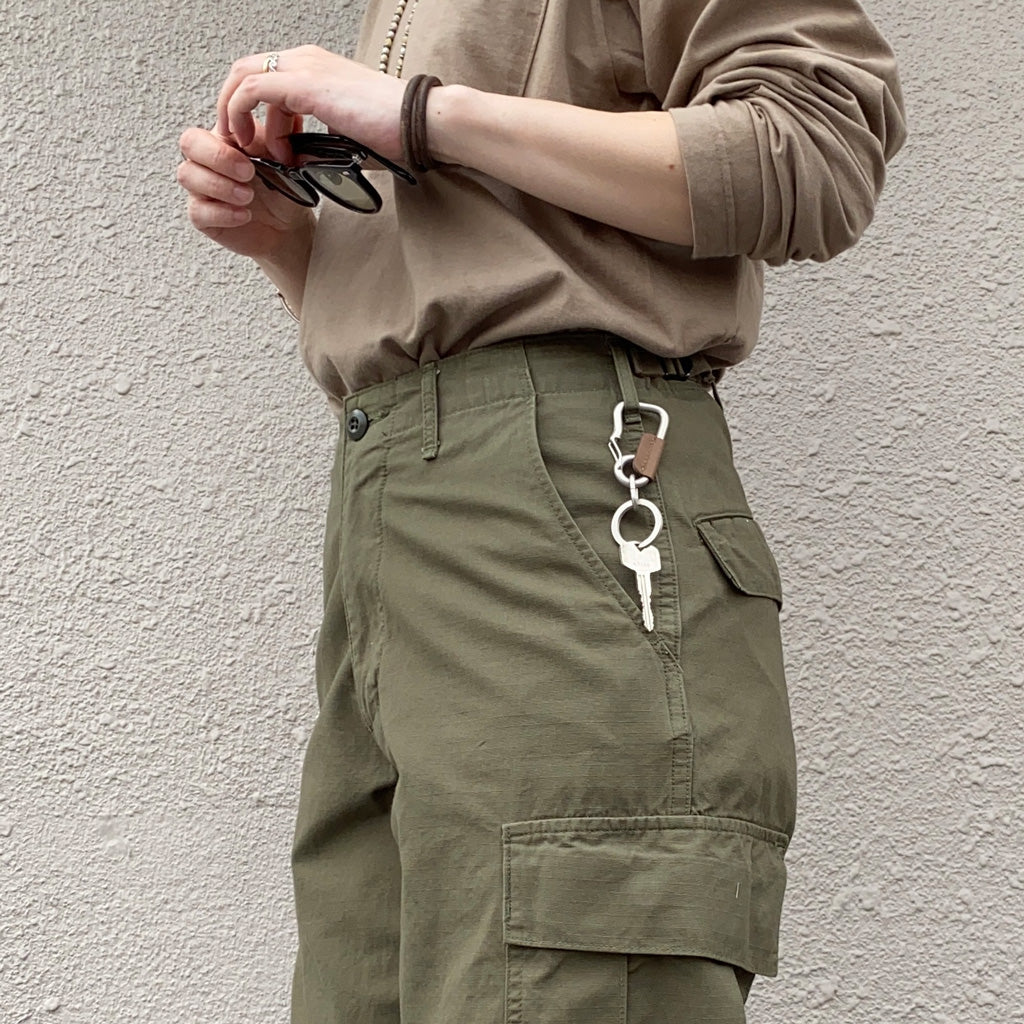 hobo『Carabiner Key Ring S with Cow Leather』