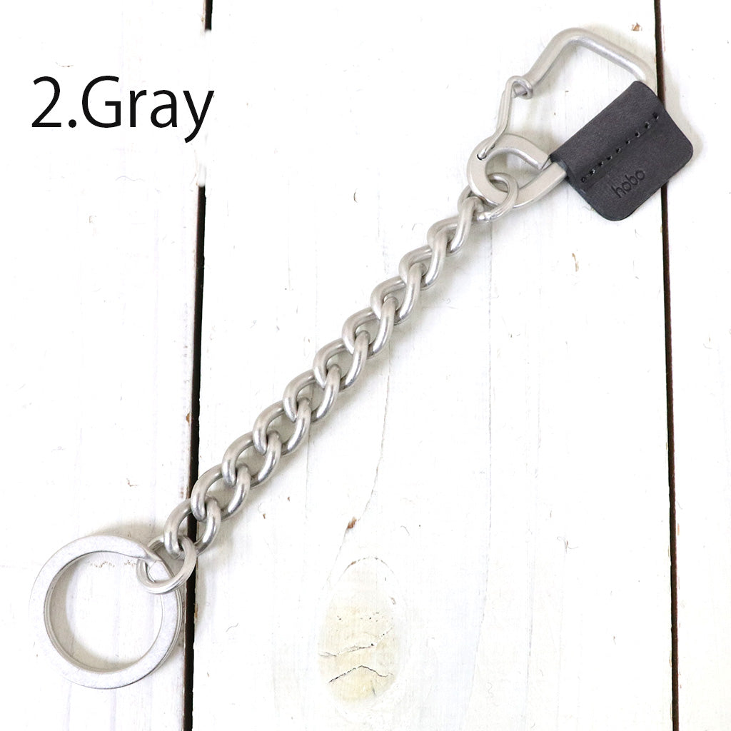 hobo『Carabiner Chain Key Ring with Nubuck Cow Leather』