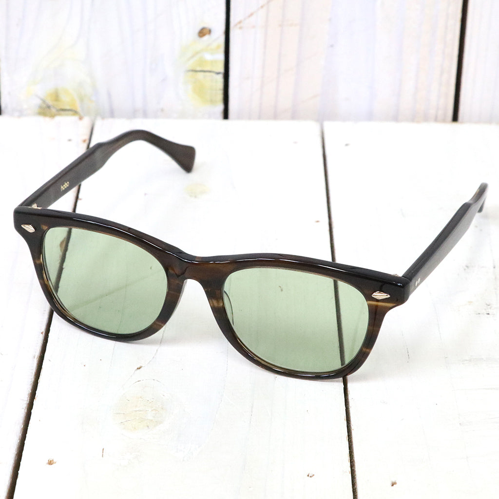 hobo : Wellington Frame Sunglasses Acetate by KANEKO OPTICAL (Brown) (HB-A4621)