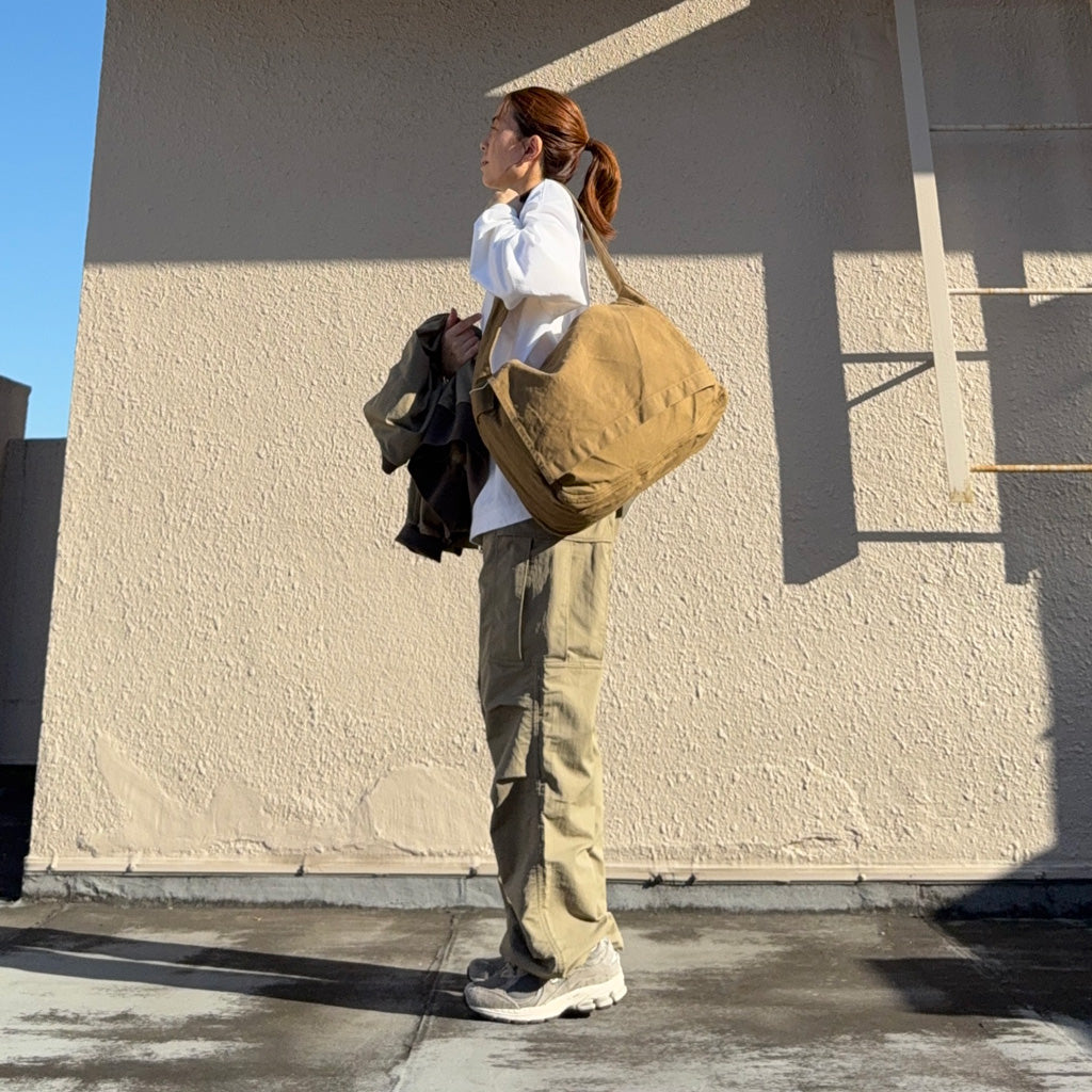 hobo : Newspaper Bag Cotton Duck Canvas (Beige)