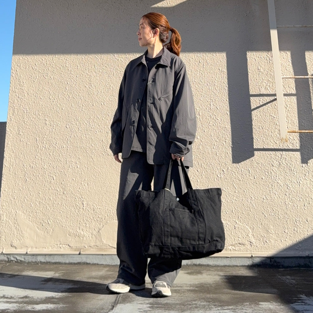 hobo : Tote Bag Cotton Duck Canvas (Charcoal)