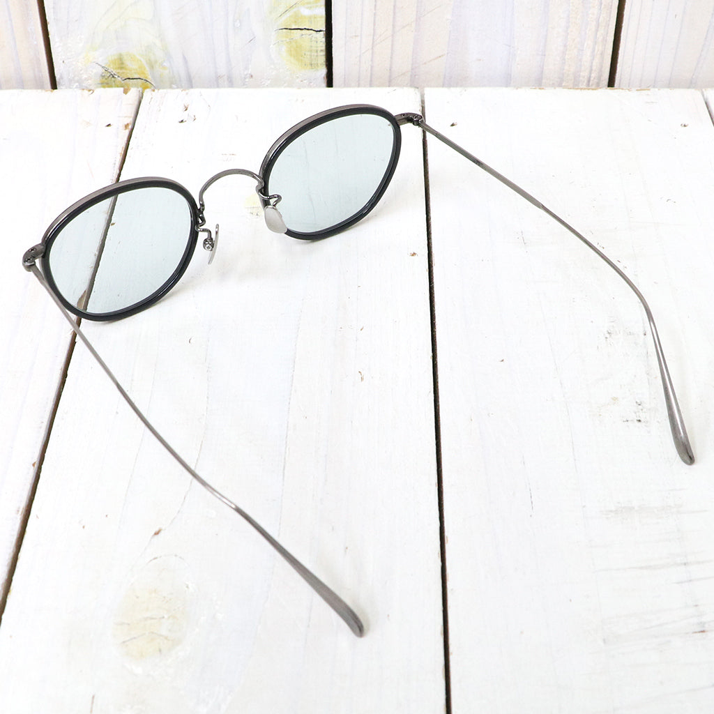 hobo : Round Frame Sunglasses Titanium by KANEKO OPTICAL (Black) (HB-A4622)