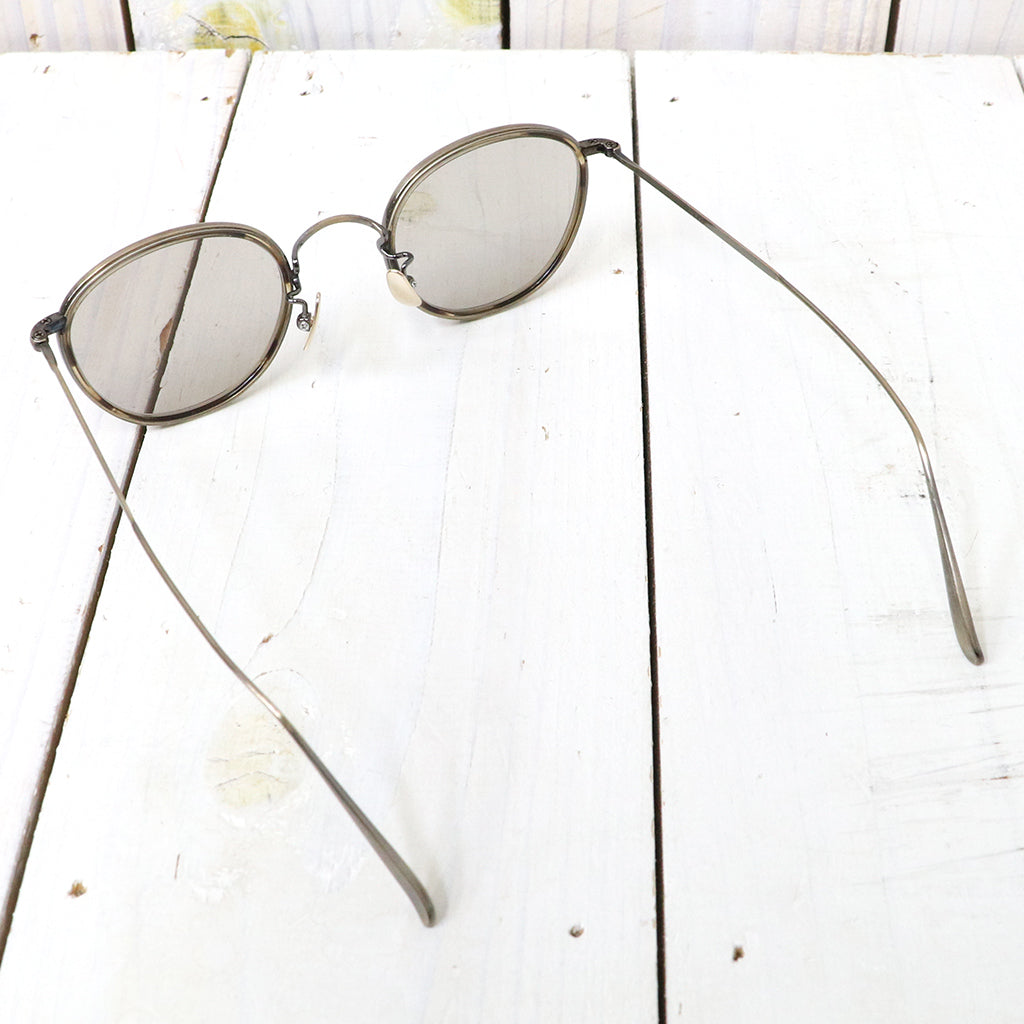 hobo : Round Frame Sunglasses Titanium by KANEKO OPTICAL (Brown) (HB-A4622)