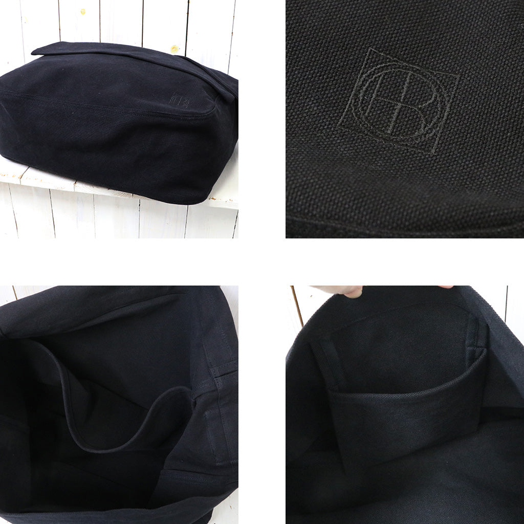 hobo : Newspaper Bag Cotton Duck Canvas (Black)