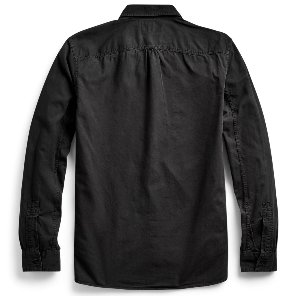 Double RL『GARMENT DYED TWILL WORK SHIRT』(BLACK)