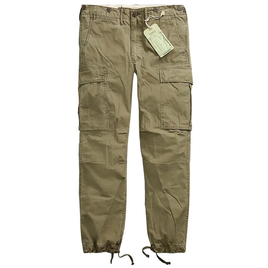 Double RL : COTTON SURPLUS CARGO PANT (DARK OLIVE)