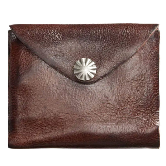 Double RL : CONCHO LEATHER WALLET (DARK BROWN)