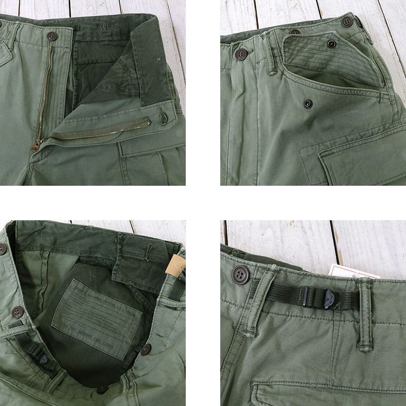 Double RL : RIPSTOP CARGO SHORT (GREEN)