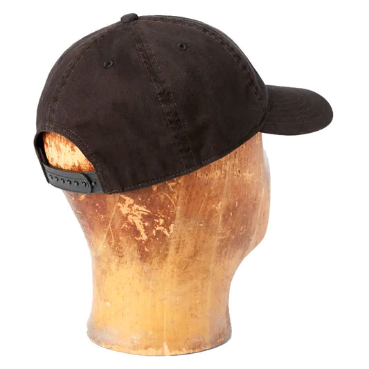 Double RL : GARMENT DYE TWILL BALL CAP (BLACK)