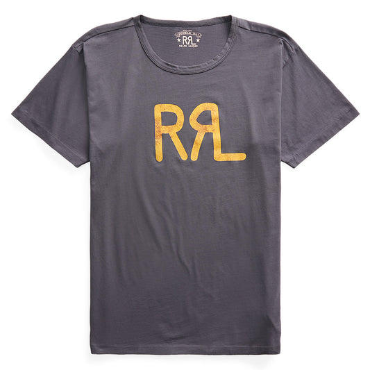 Double RL : LOGO JERSEY T-SHIRT (NAVY)