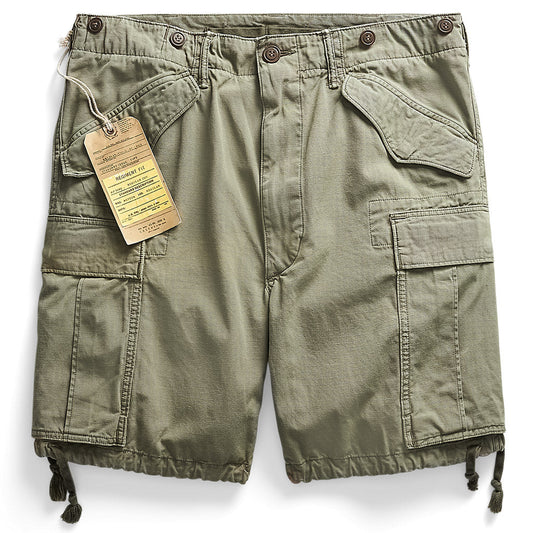 Double RL : RIPSTOP CARGO SHORT (GREEN)