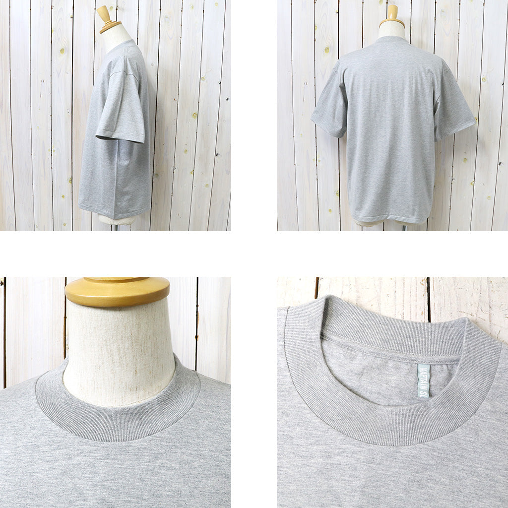 Kaptain Sunshine『Suvin Supima Tube Tee Light』(FEATHER GREY)