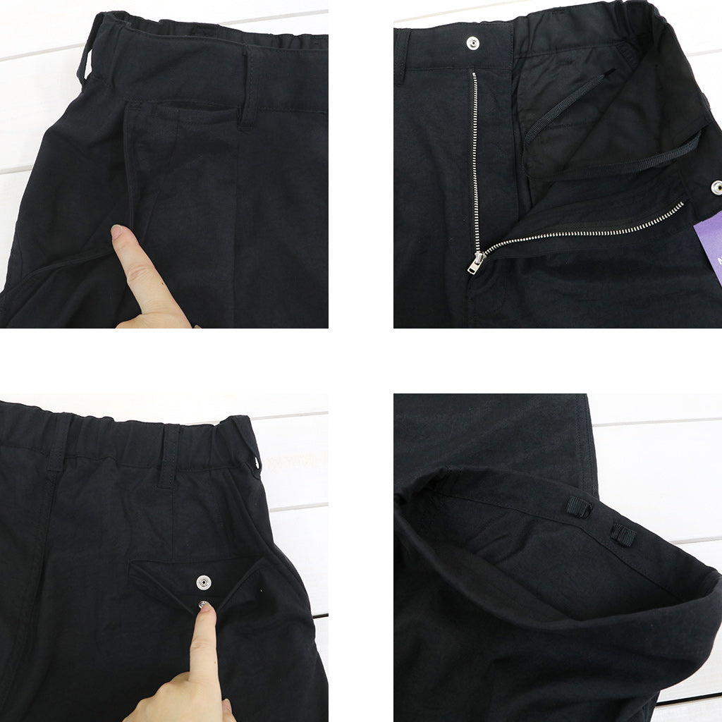 THE NORTH FACE PURPLE LABEL : Nylon Twill Wide Field Pants (Black)
