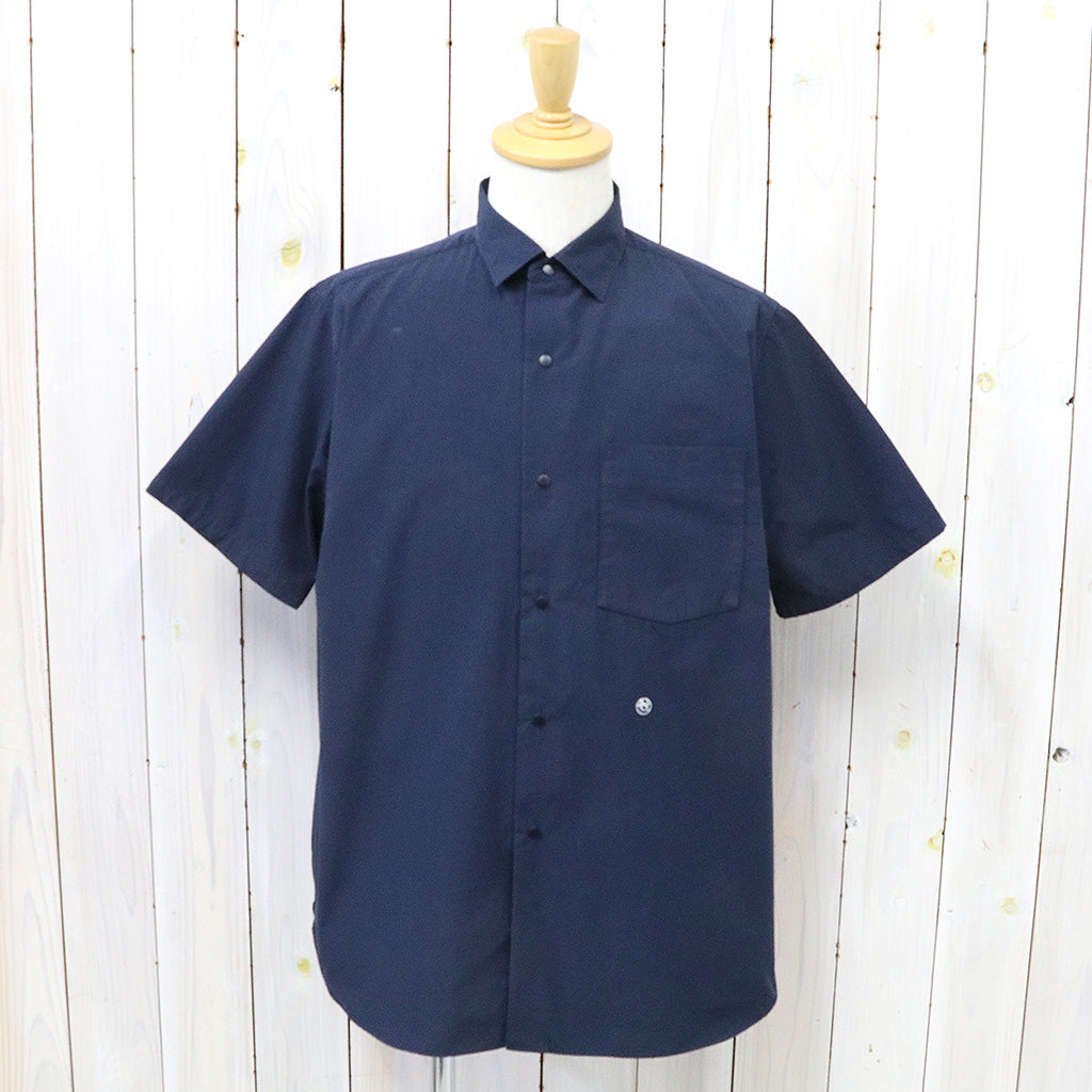 nanamica『Regular Collar Wind S/S Shirt』(Dark Navy)