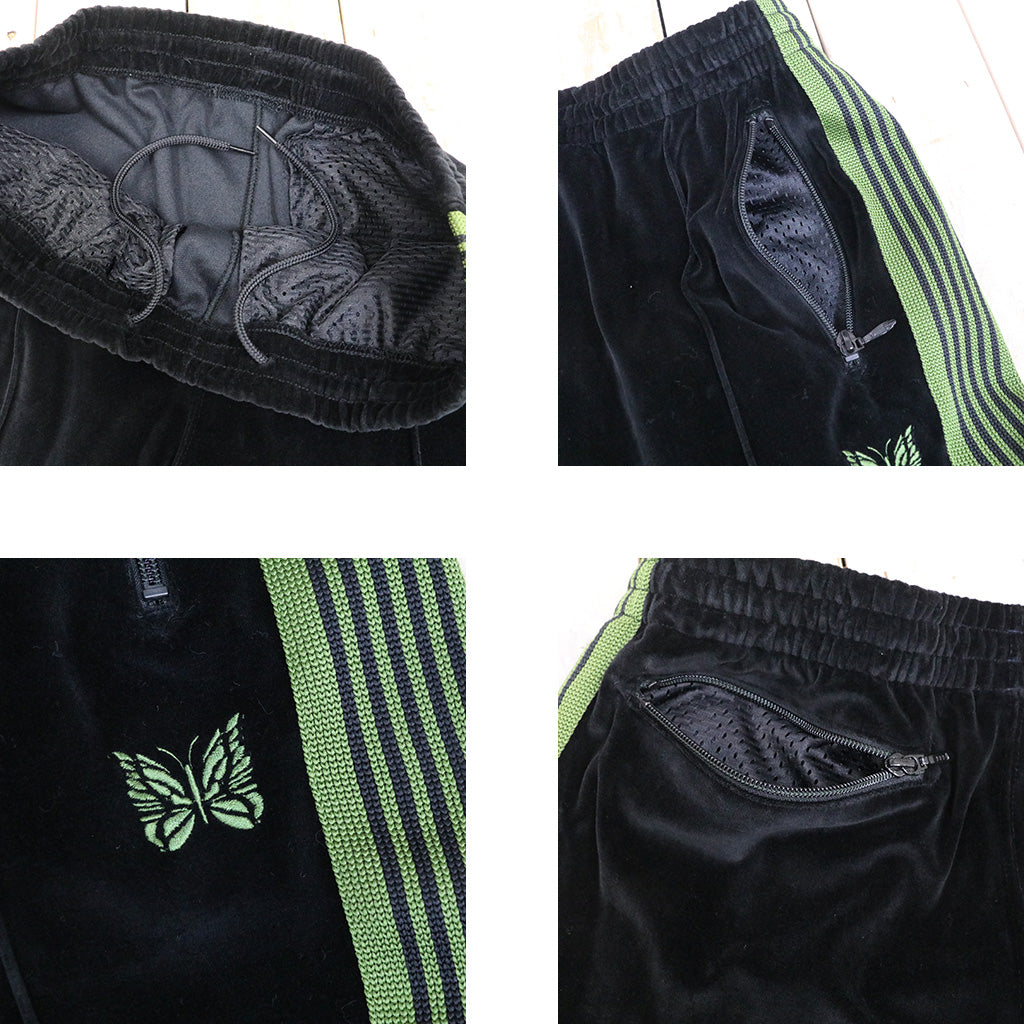 Needles : Narrow Track Pant-C/Pe Velour (Black)