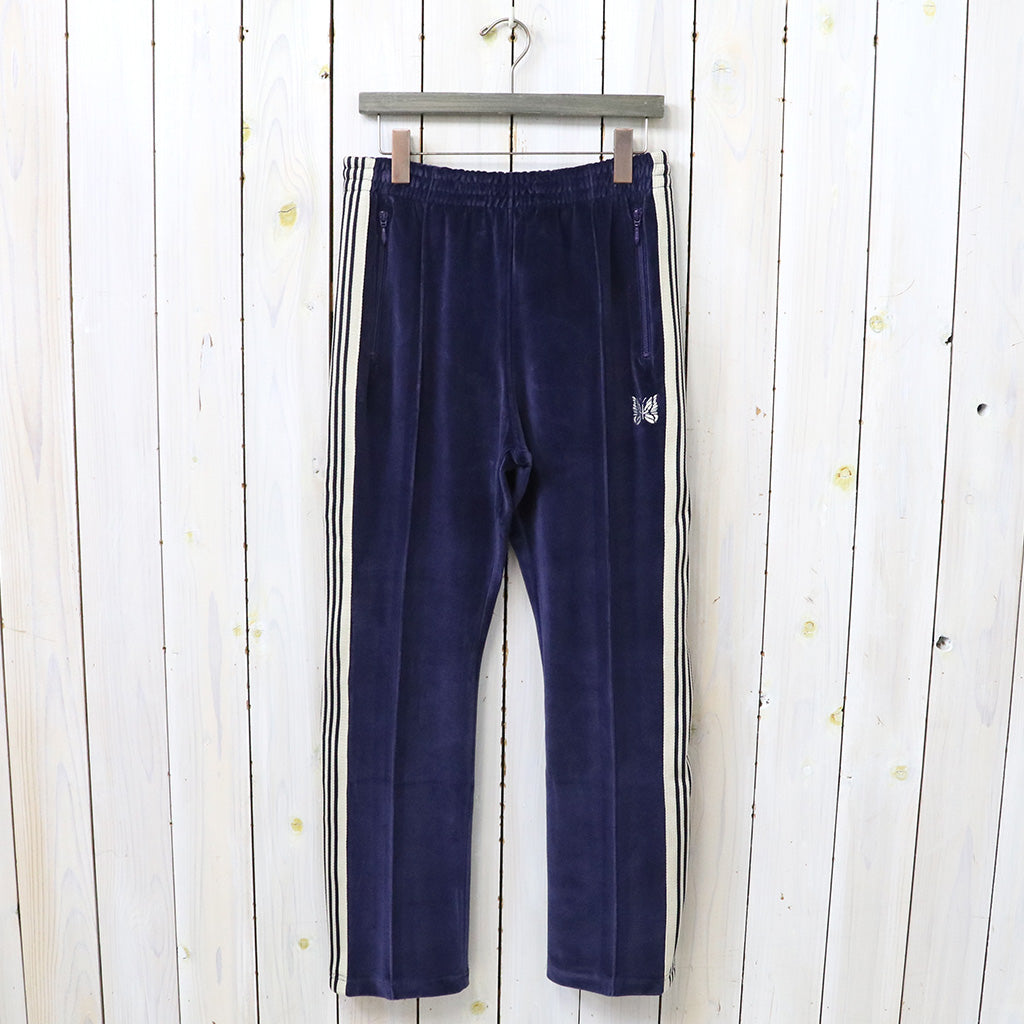 Needles : Narrow Track Pant-C/Pe Velour (Navy)