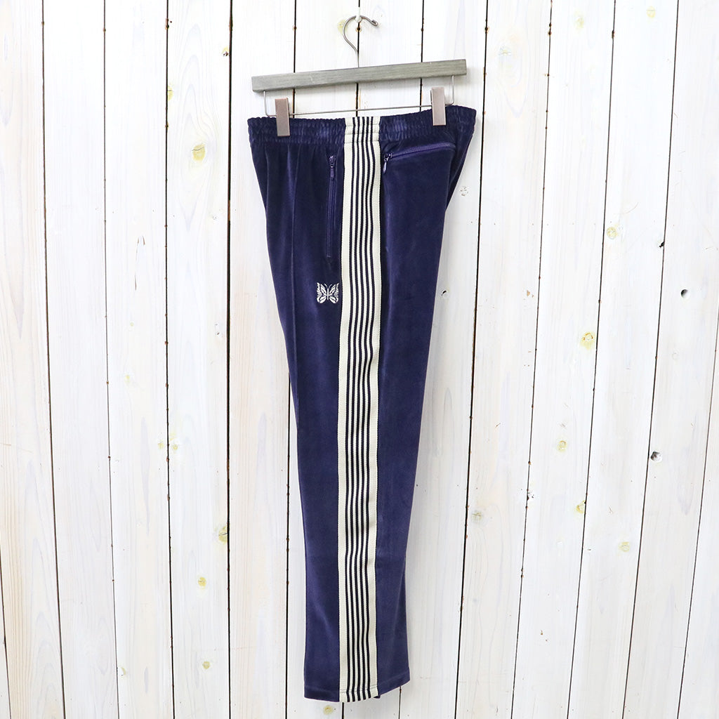 Needles : Narrow Track Pant-C/Pe Velour (Navy)