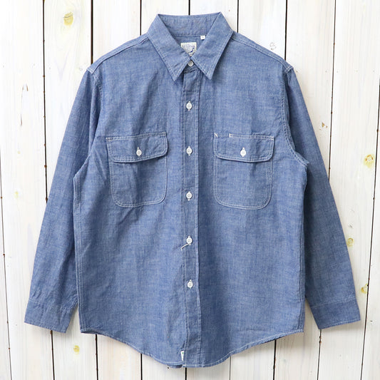 orSlow : CHAMBRAY WORK SHIRT (CHAMBRAY) (01-8064-84)