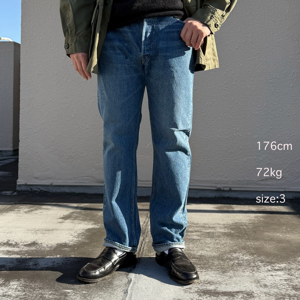 orSlow : 105 STANDARD SELVEDGE DENIM (2YEAR WASH) (01-1050-84)