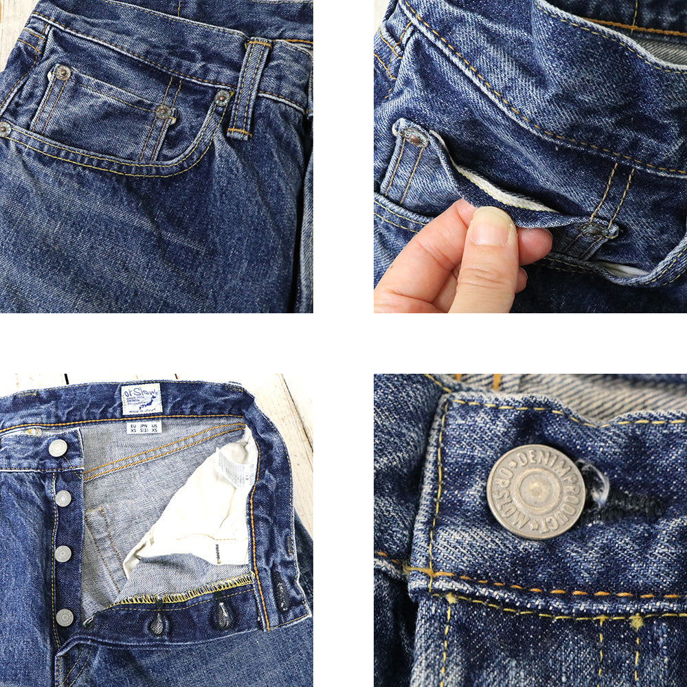 orSlow : 105 STANDARD SELVEDGE DENIM (2YEAR WASH) (01-1050-84)