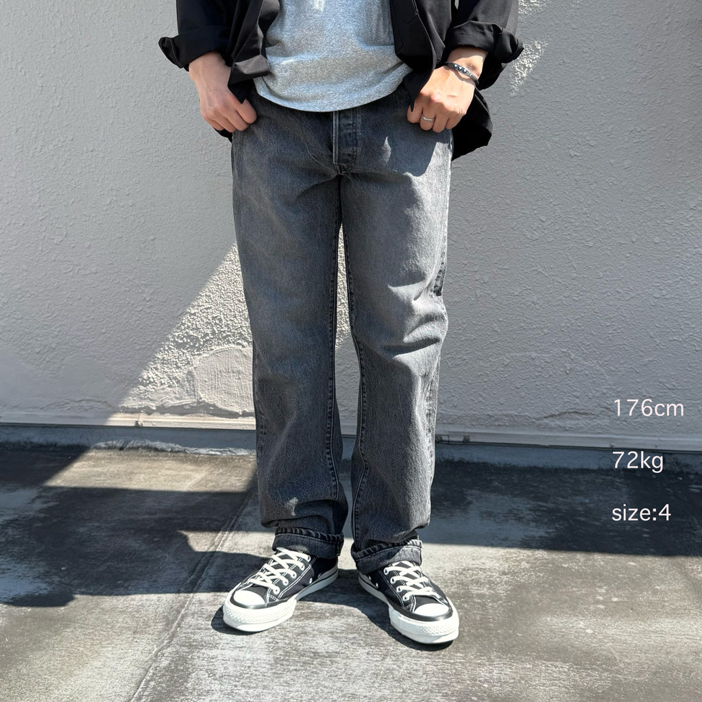 orSlow : 105 90’s BLACK DENIM (STONE WASH)