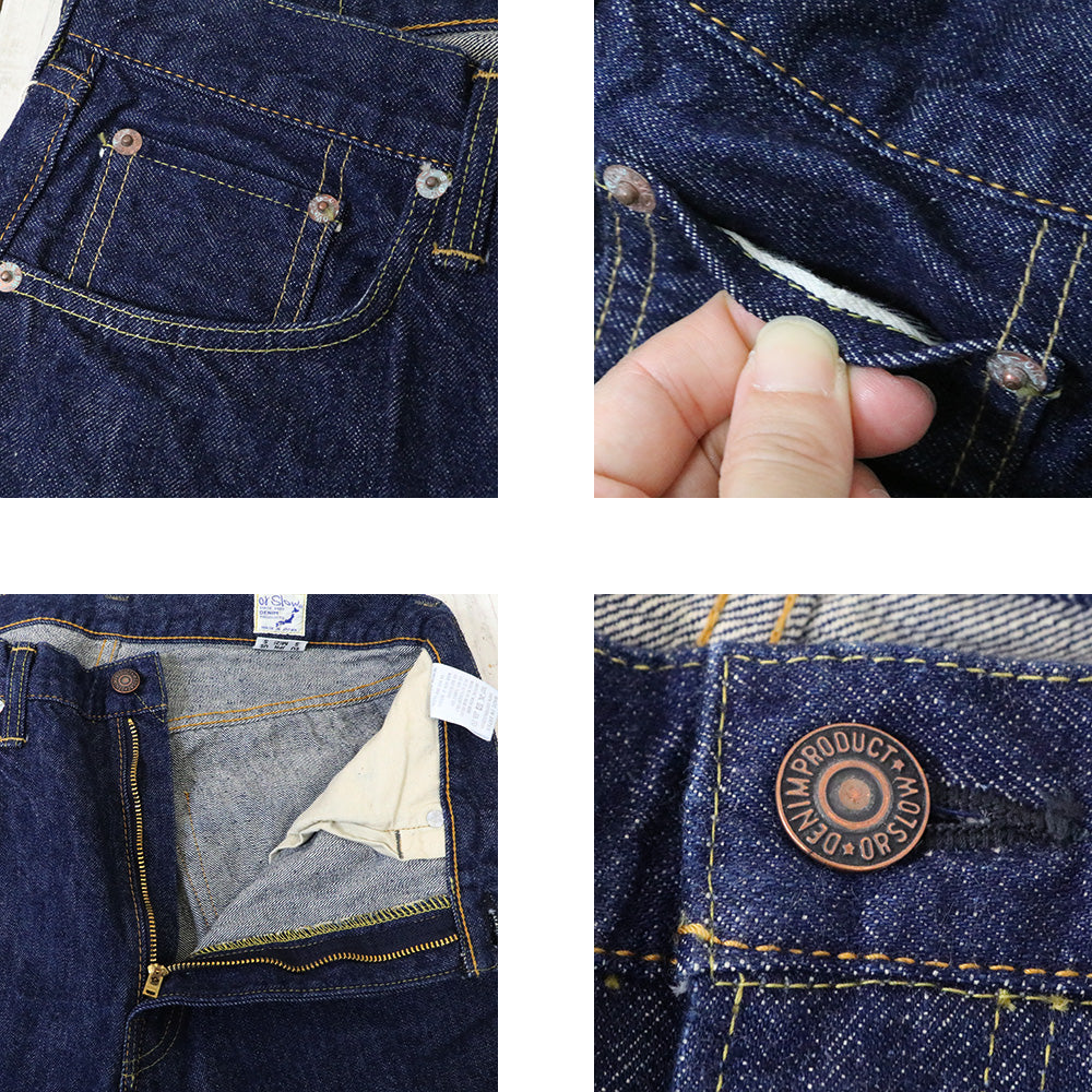 orSlow : 107 IVY FIT SELVEDGE DENIM (ONE WASH) (01-0107-81)