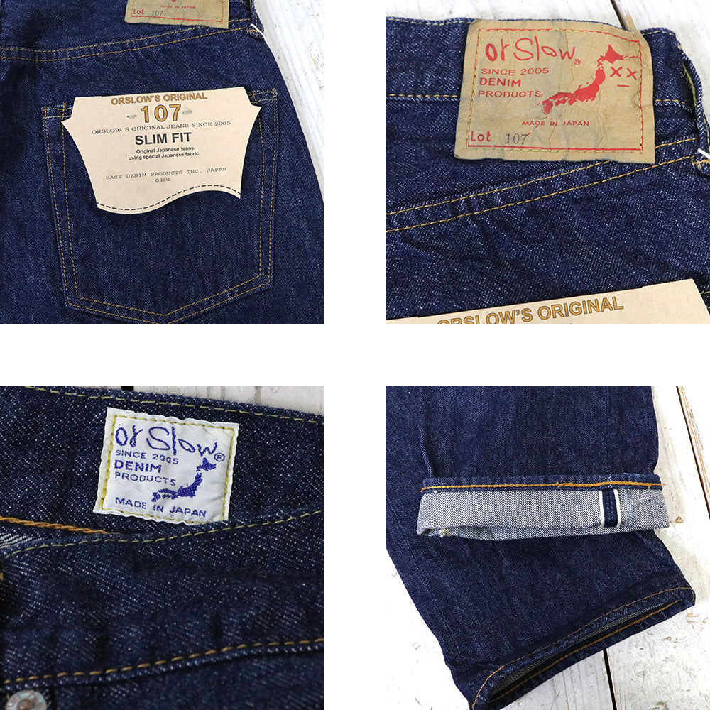 orSlow : 107 IVY FIT SELVEDGE DENIM (ONE WASH) (01-0107-81)