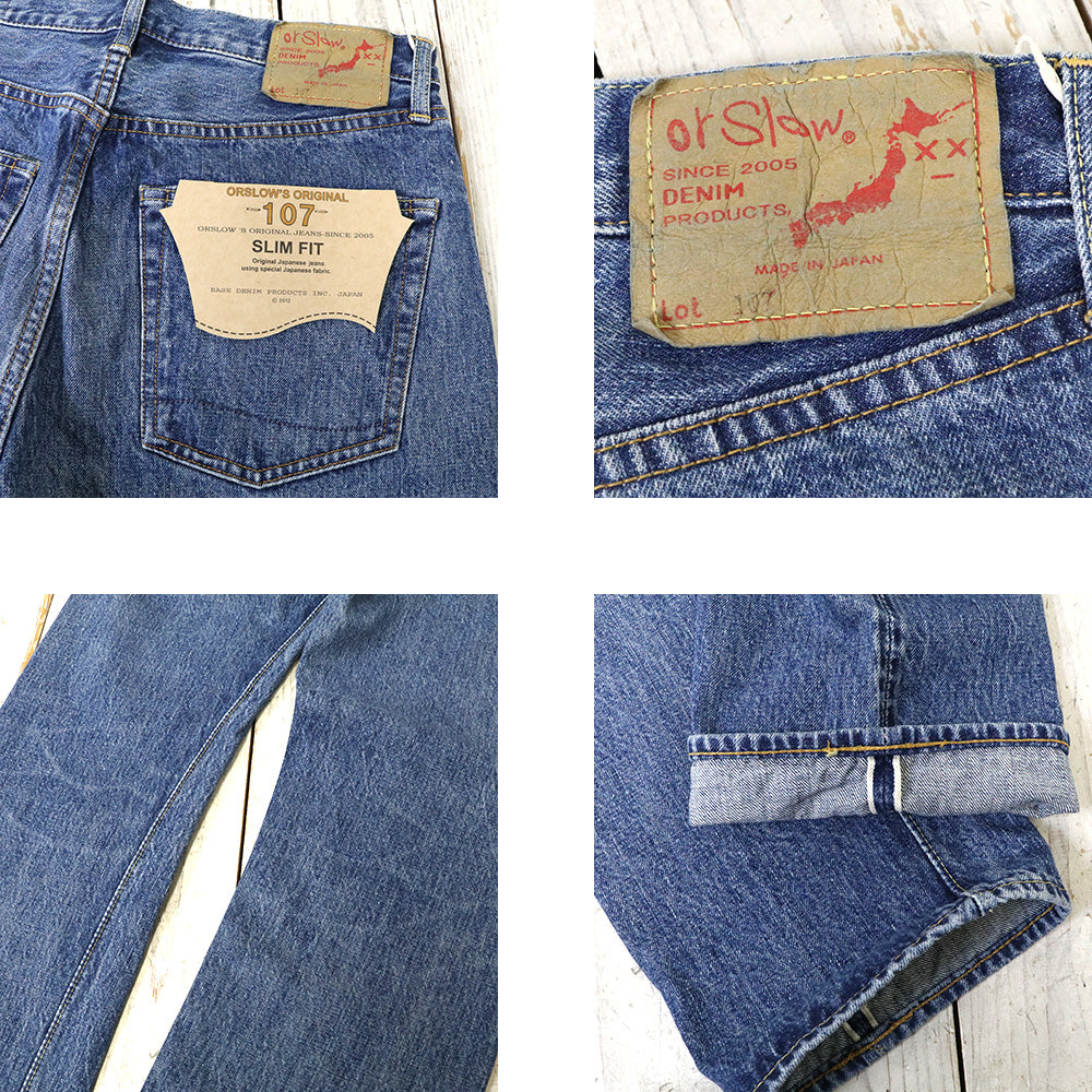 orSlow : 107 IVY FIT SELVEDGE DENIM (2YEAR WASH) (01-0107-84)