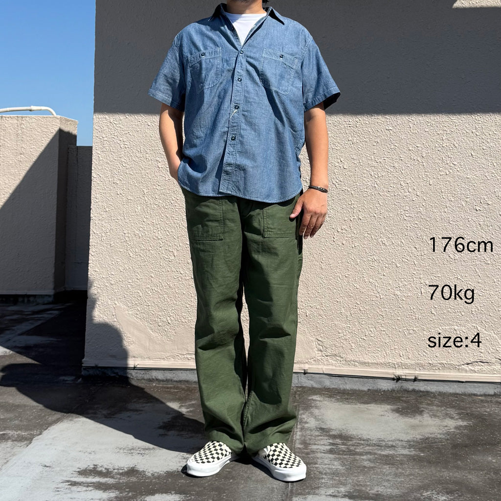 orSlow : US ARMY FATIGUE PANTS (GREEN) (01-5002-16)