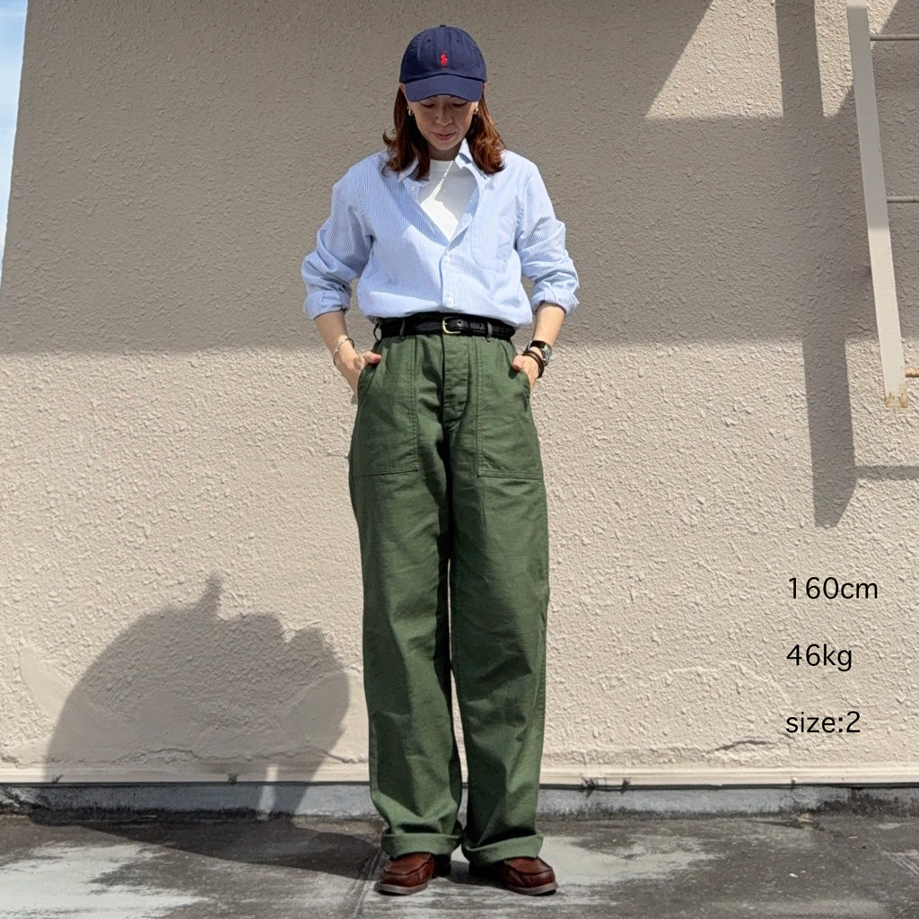 orSlow : US ARMY FATIGUE PANTS (GREEN) (01-5002-16)