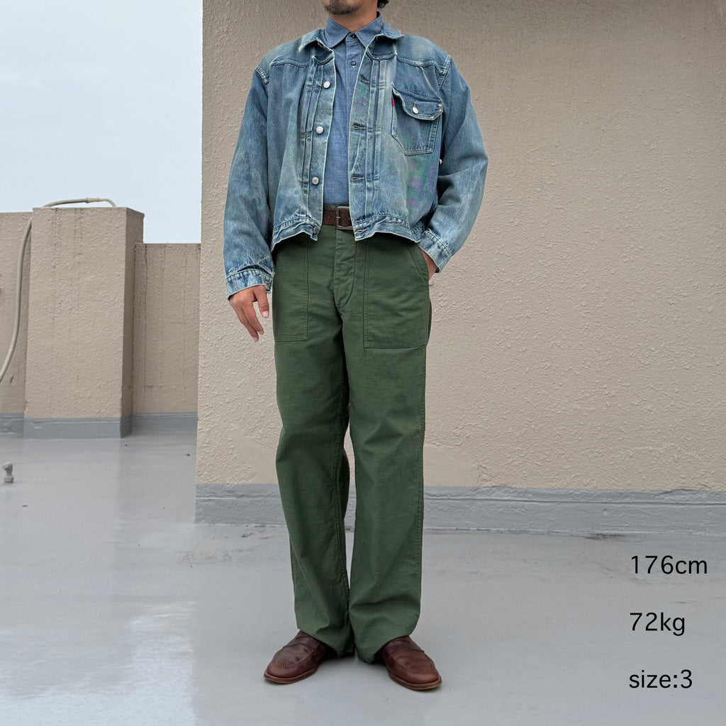 orSlow : US ARMY FATIGUE PANTS (GREEN) (01-5002-16)