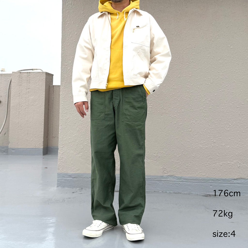 orSlow : US ARMY FATIGUE PANTS (GREEN) (01-5002-16)