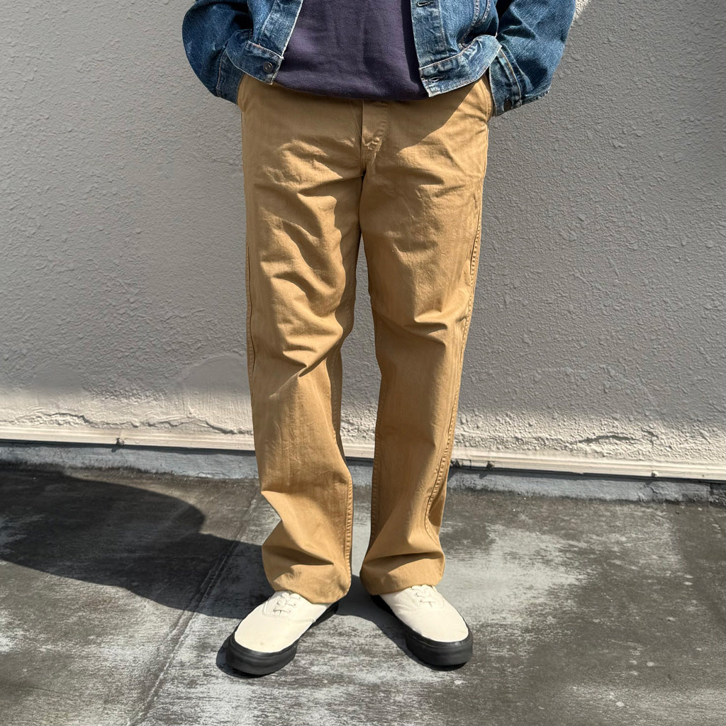 orSlow : FRENCH WORK PANTS (KHAKI) (03-5000-40)