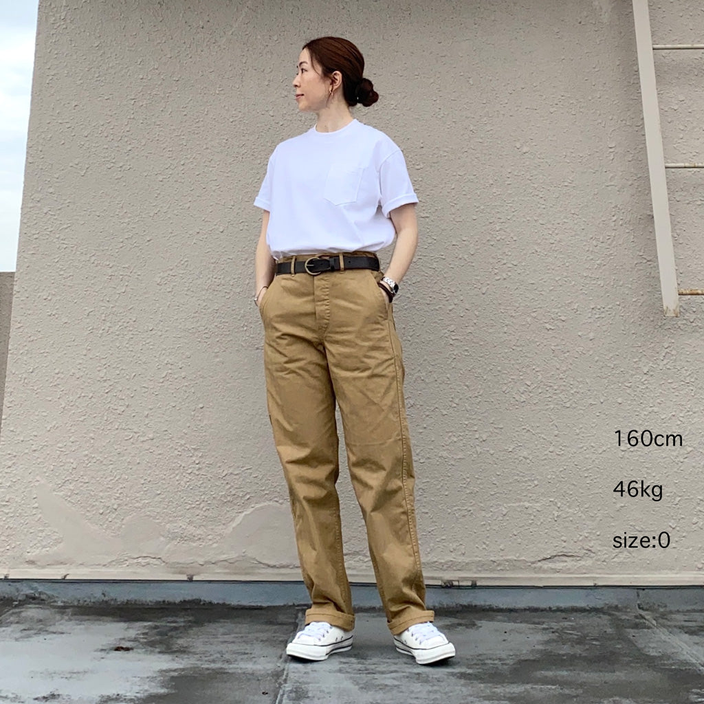 orSlow : FRENCH WORK PANTS (KHAKI) (03-5000-40)