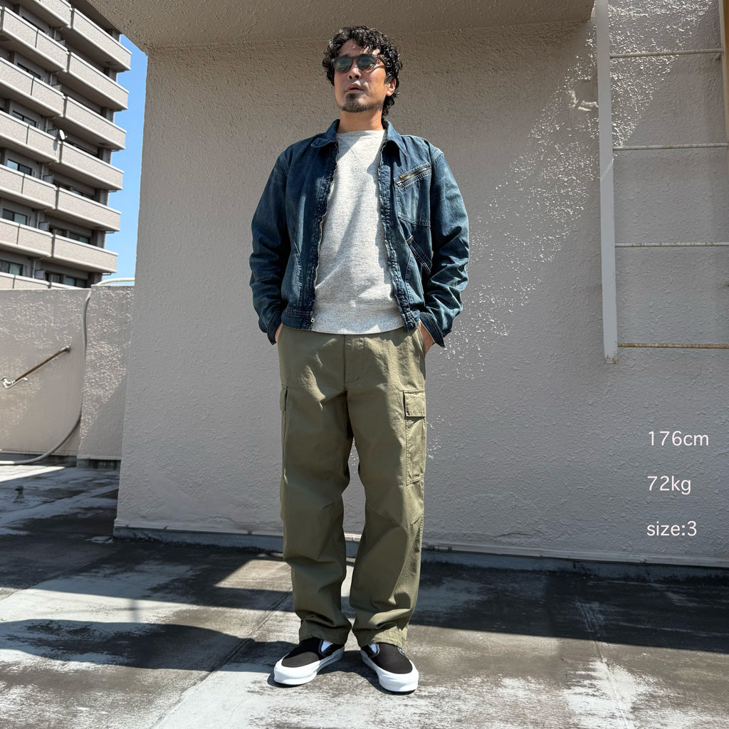 orSlow : VINTAGE FIT 6POCKETS CARGO PANTS (ARMY GREEN) (03-V5260RIP-76)