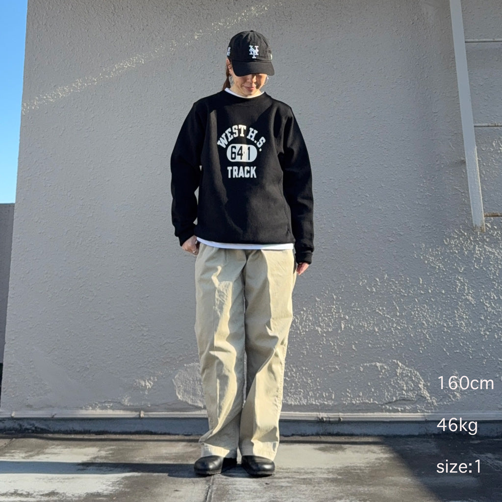 orSlow : TWO TUCK WIDE TROUSER (KHAKI)