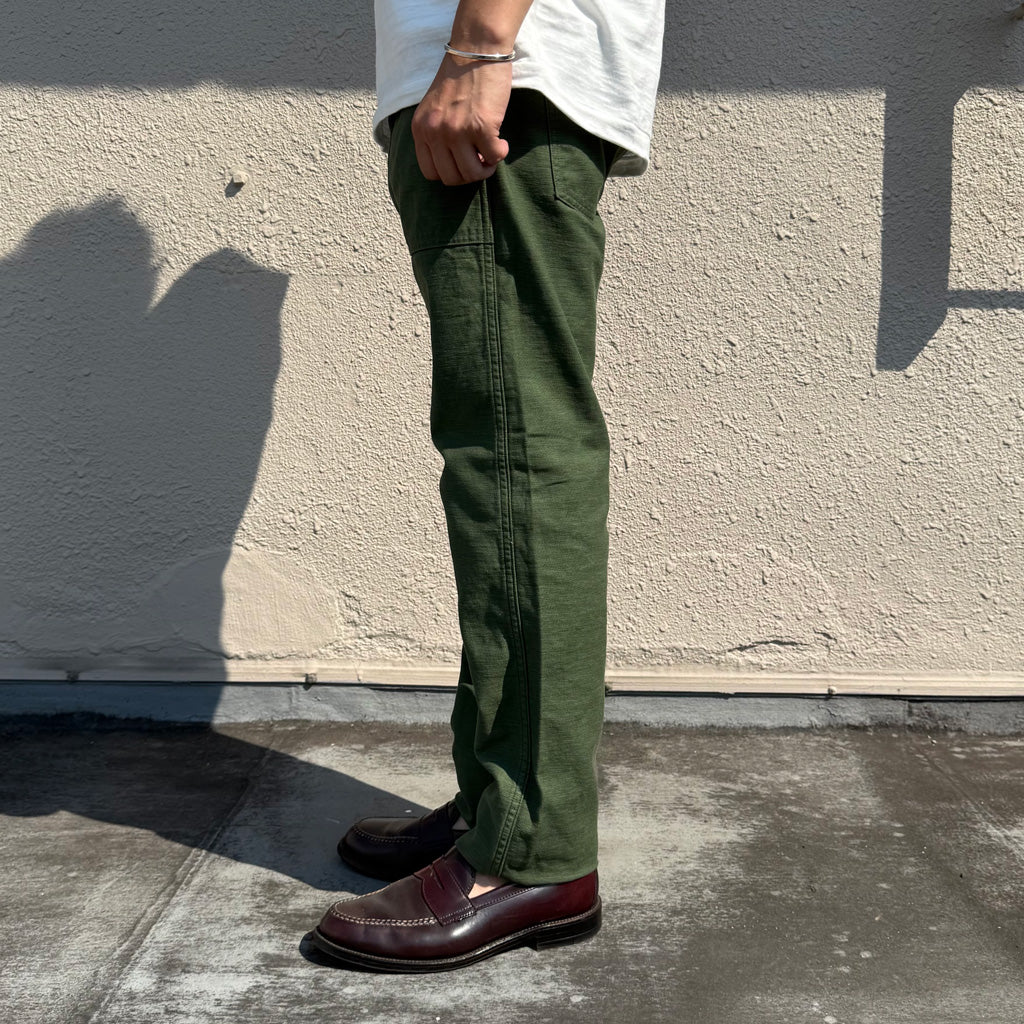 orSlow : SLIM FIT FATIGUE PANTS (GREEN) (01-5032-16)